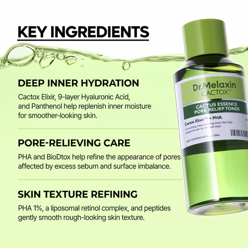 CACTOX Essence Pore Relief Toner